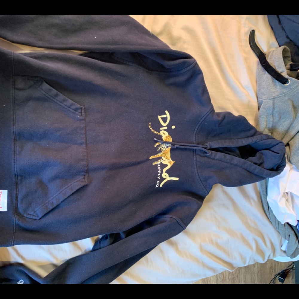 Navy Blue Women’s Diamond Sweatshirt Medium